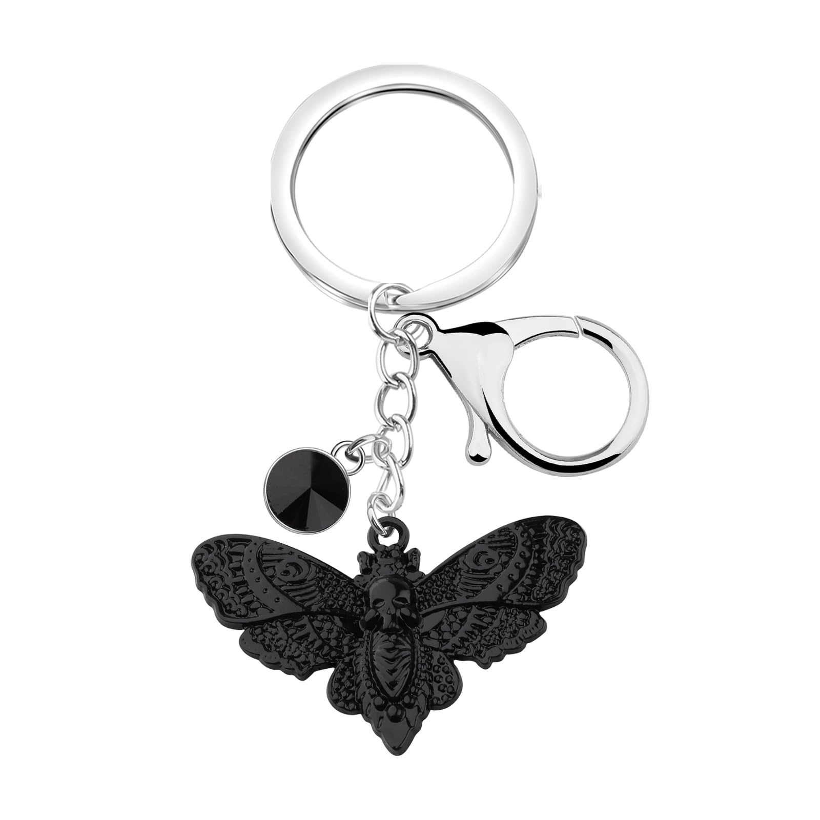 AKTAP L-na Moth Ne-cklace Death Head Moths Necklace Insect Jewelry Gothic Ne-cklace Gift for Women
