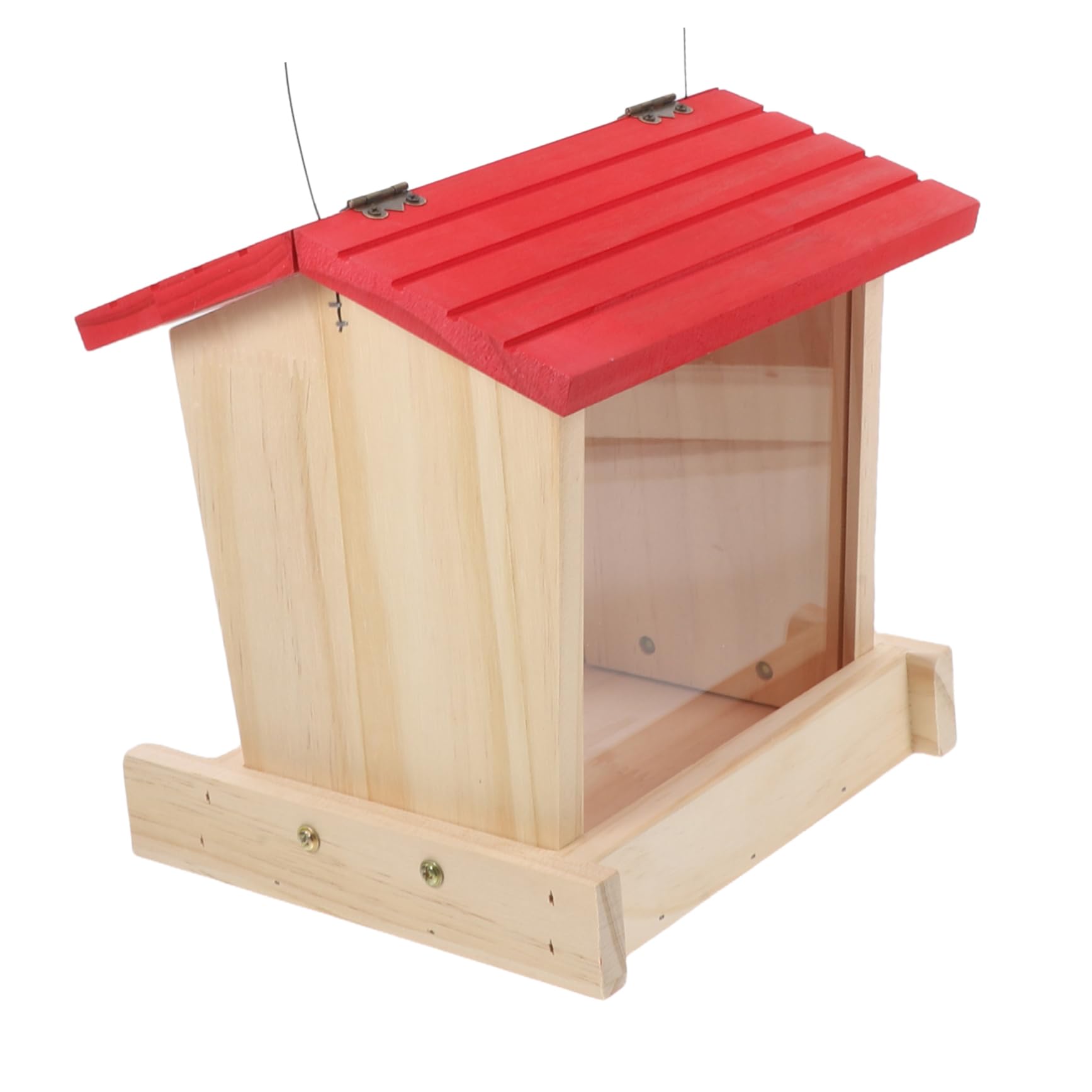 Kisangel Dekorativer Vogelhäuschen Zum Aufhängen Für Den Außenbereich Aus Holz Regensichere Funktion Für Den Gartenhof