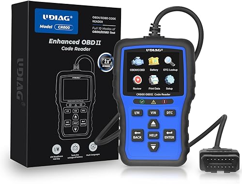 Miniatura 9 de CR800 OBD2 escáner probador de batería 2 en 1, herramienta de diagnóstico del escáner OBD2 para comprobar el motor del coche, lector de código de