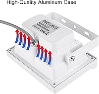 Vista 5 de Iluminador infrarrojo 12pcs matriz IR LED IR iluminador visión nocturna gran angular largo alcance al aire libre impermeable para cámara de Blanco