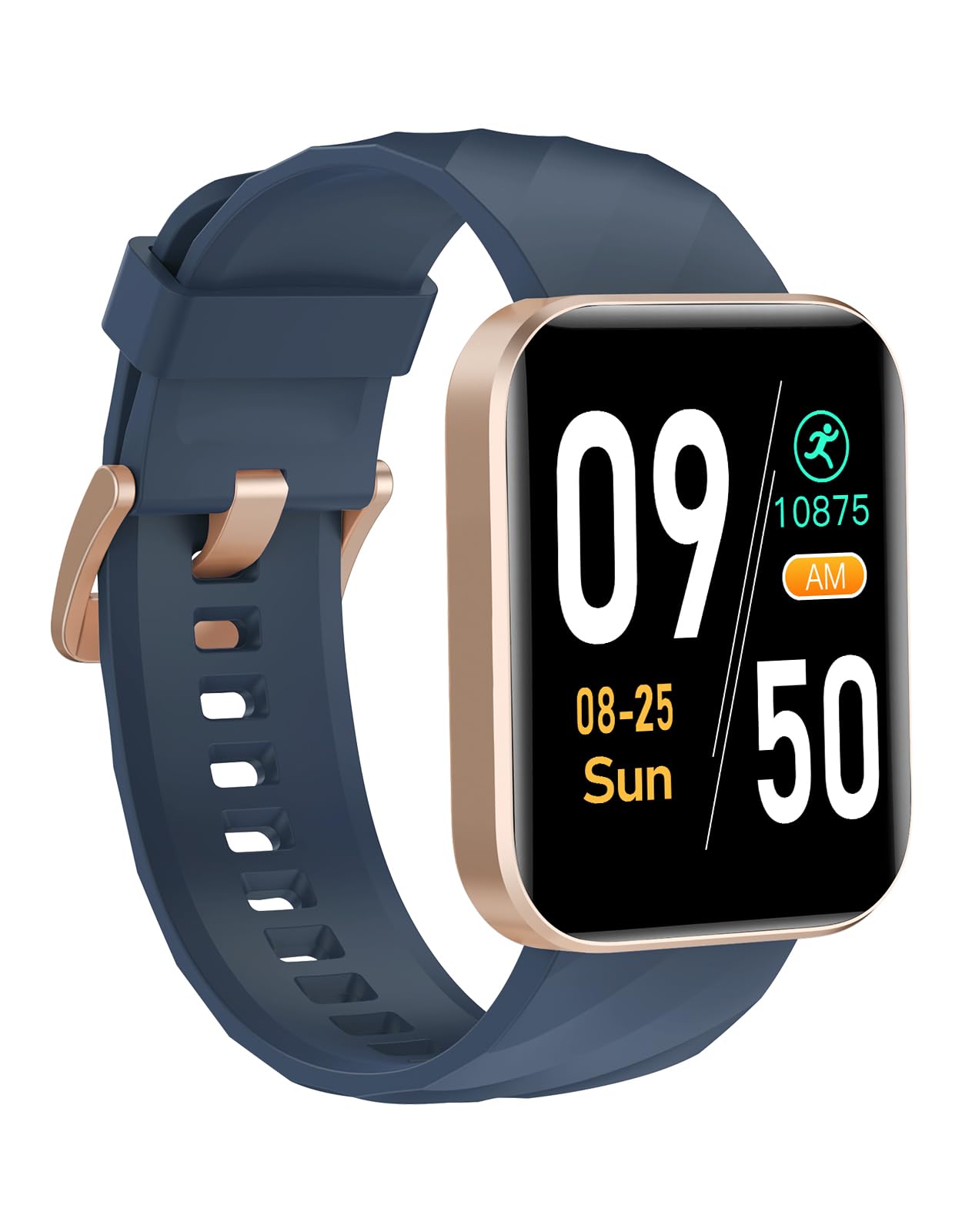 HUAKUA Reloj Inteligente con Llamadas Bluetooth y Monitor de Oxígeno,Pulsómetro, Reloj Inteligente con 100+ Modos Deporte, IP68 Impermeable, Pulsera Actividad para Mujer Hombre (Blue)