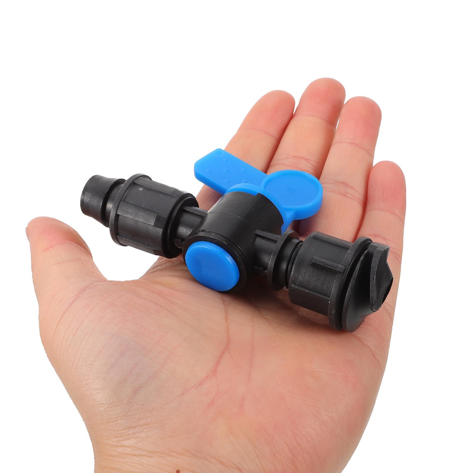 Zerodeko 50 Pezzi Raccordi per Irrigazione in Pp Compatibili Tubi Φ16 Connessione Rapida e Controllo Facile per Irrigazione a Goccia in Piccoli Campi e Casa