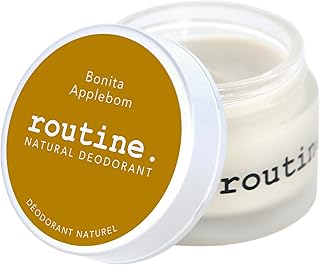 Routine. Natural and Aluminum Free Deodorant (2 Fluid Oz.) for Women and Men |Bonita Applebom | Apple, Clove, Nutmeg & Vanilla (Cream Jar Formula)