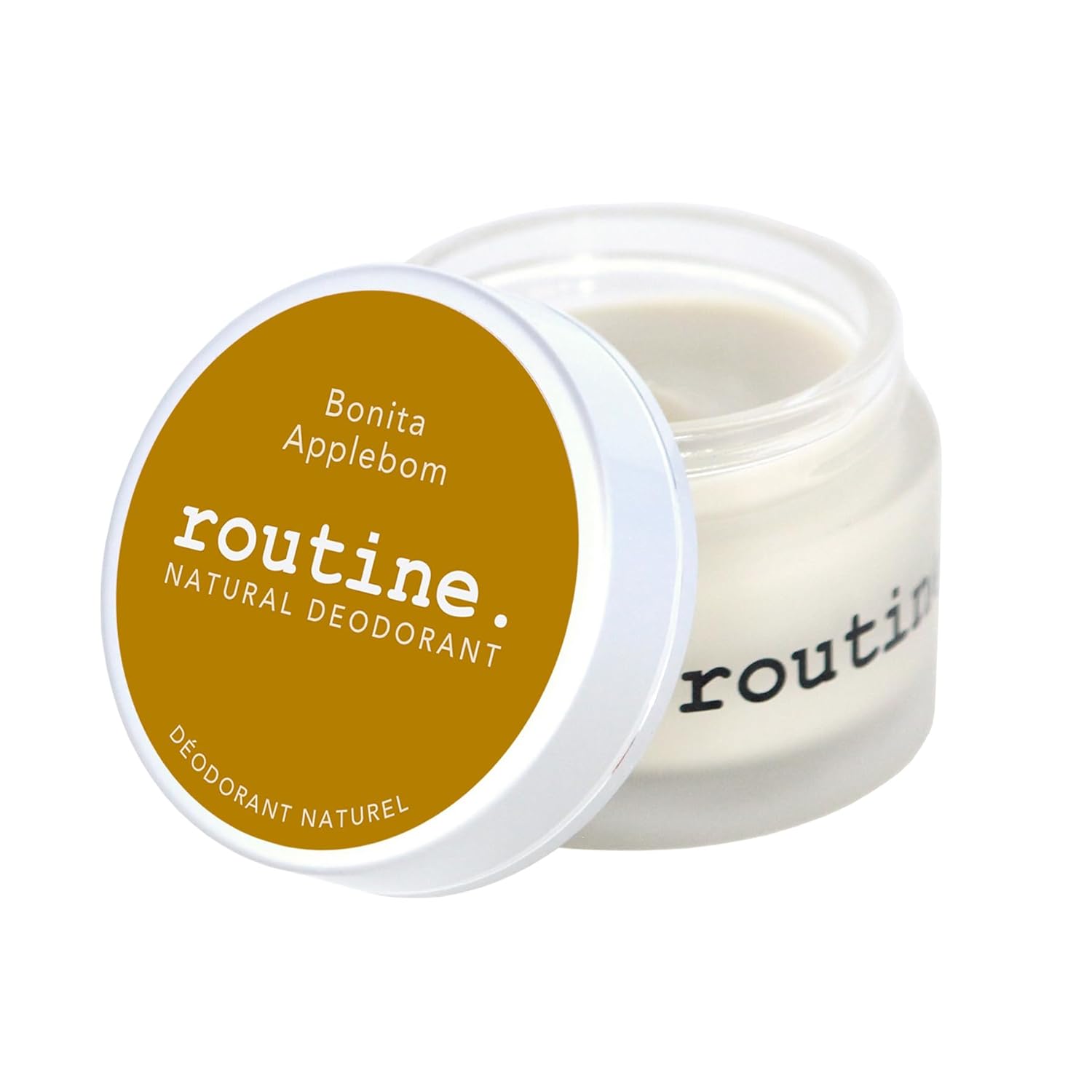 Routine. Desodorante natural e livre de alumínio (2 Oz) para mulheres e homens | Bonita Applebom | Apple, cravo, noz-moscada e baunilha (fórmula de frasco de creme)