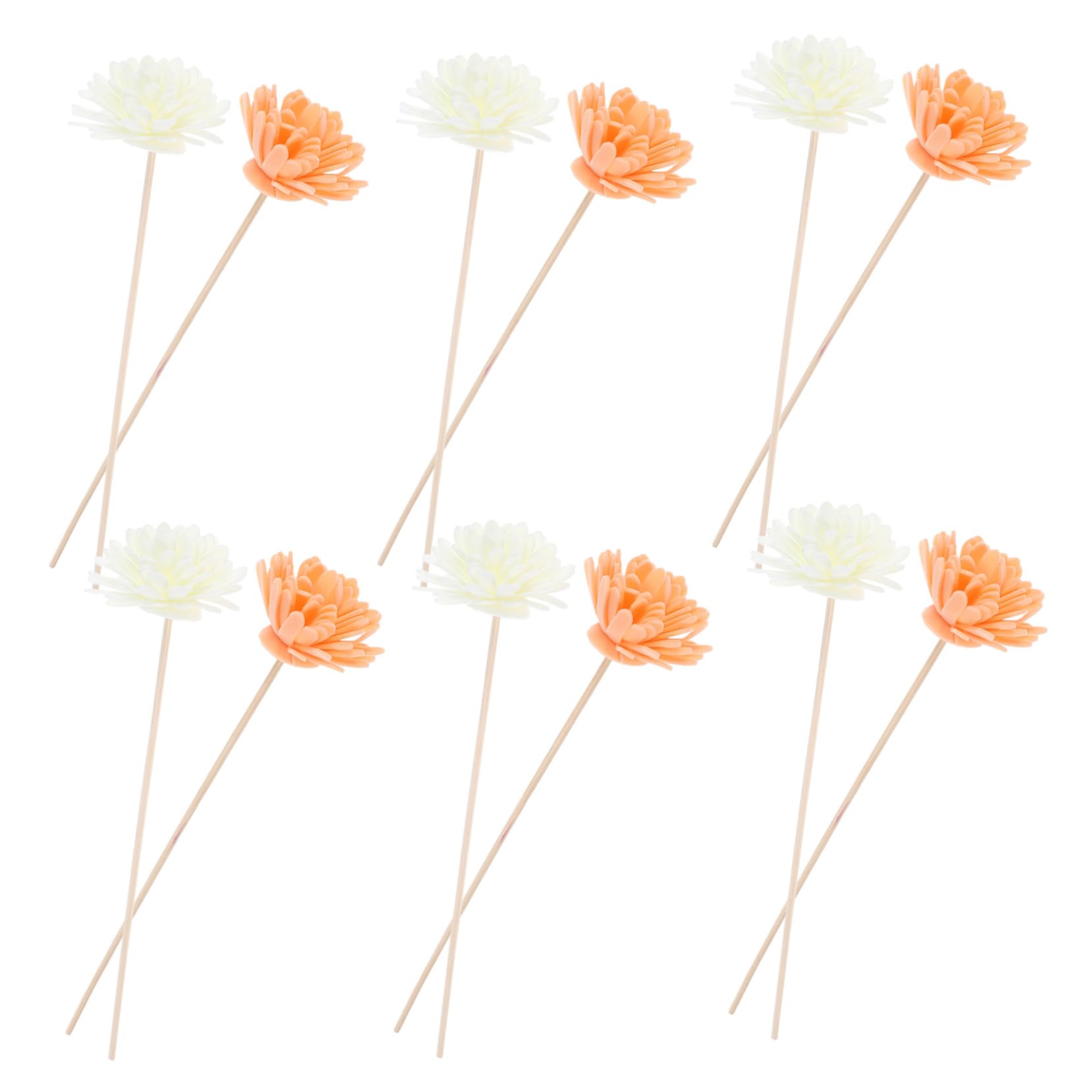 NOLITOY Thick Reed Diffuser Sticks Flower Rattan Reed Wood Fragrance Diffuser for Home