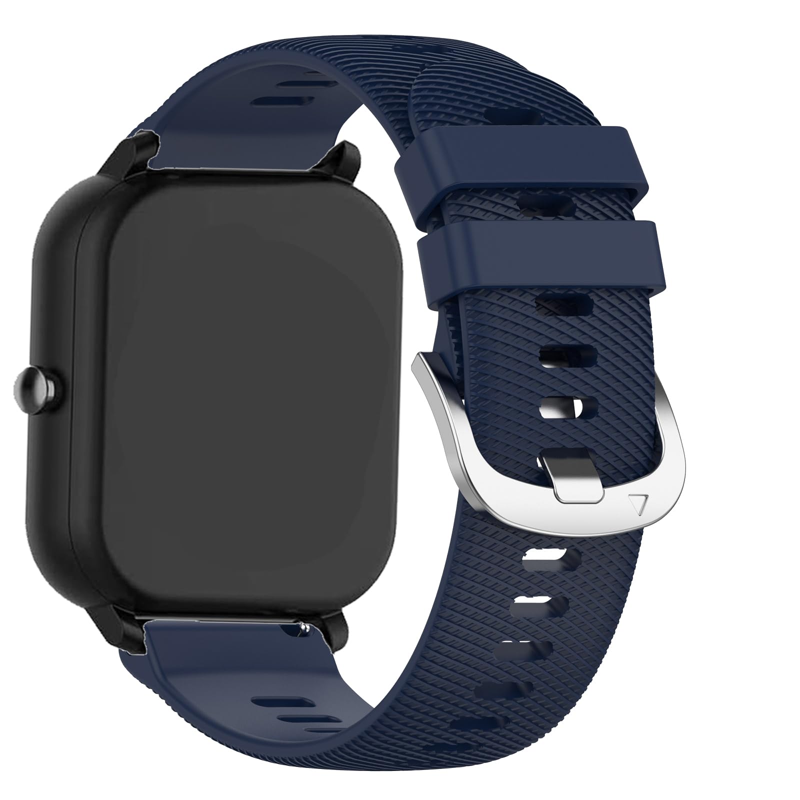 [6-Pack]Compatible with Cubitt Aura Smartwatch/Cubitt Aura Pro Strap, 22mm Soft Silicone Crosshatch Replacement Wristband Sport Band Bracelet for Aura/Aura pro, for Men/Women (6PackC)