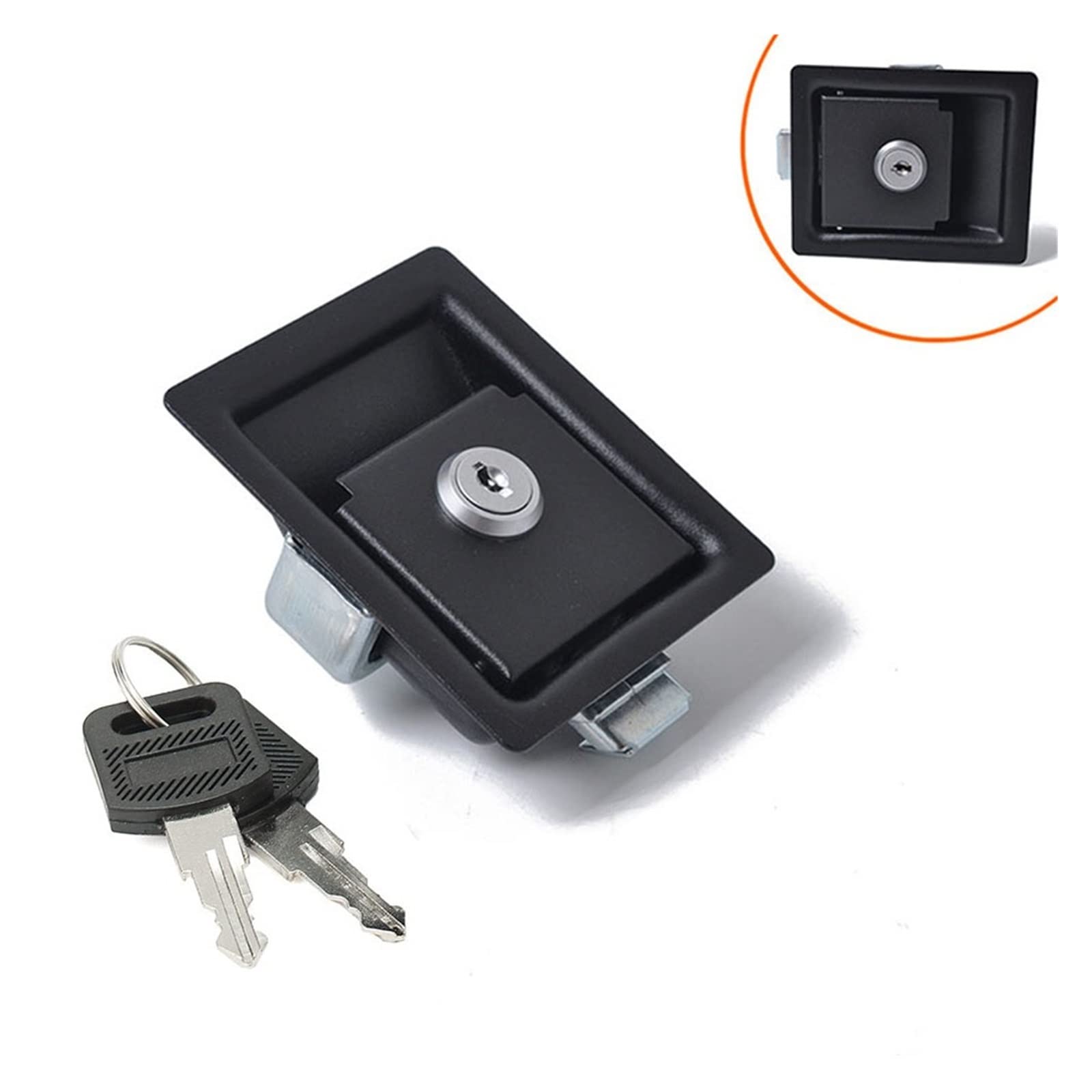 RV Camper Car Entry 4 szt. Uchwyt zamka drzwi stop aluminium z kluczami zestaw bezpieczeństwa zabezpieczenie przed kradzieżą przyczepa kempingowa mechaniczne zamki do drzwi, Akcesoria do samochodów k