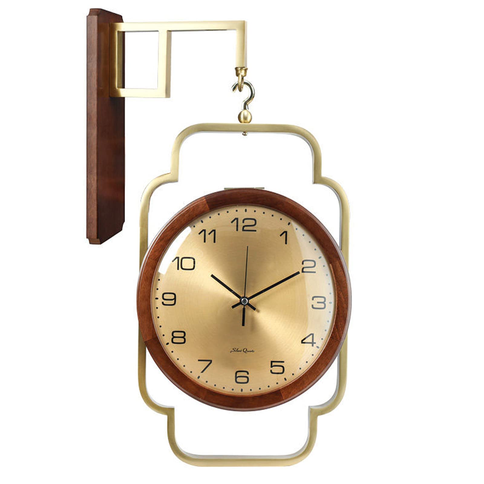 Amazon.com: WVFHVISL Double Sided Wall Clock Vintage Retro