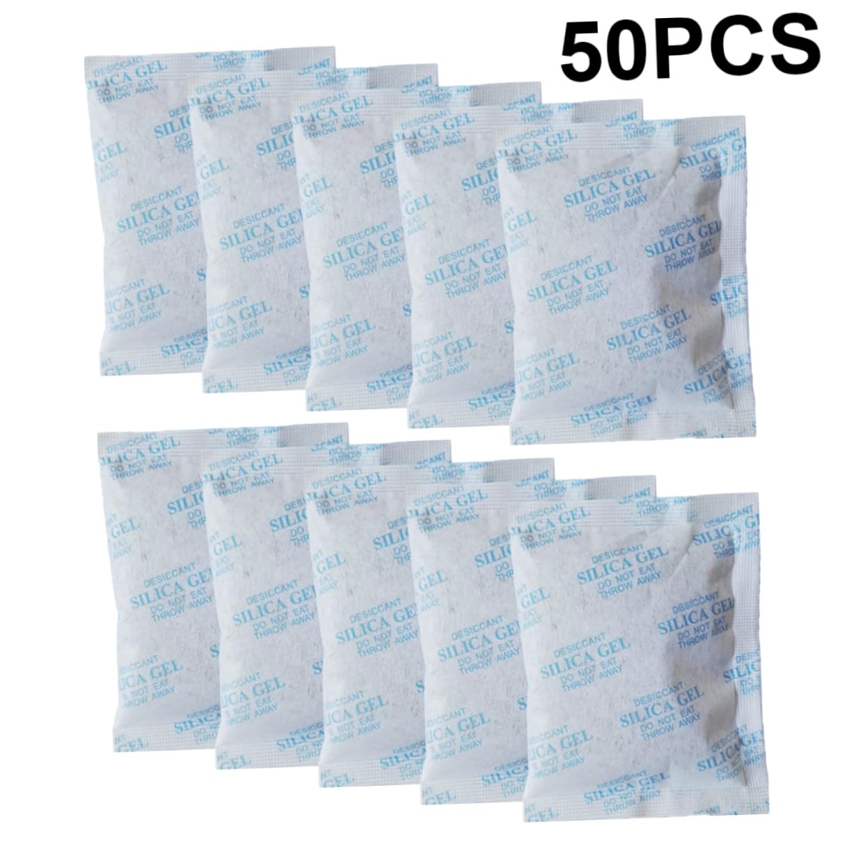 50piezas Unidades Gel De Sílice Absorbente Humedad Prevención Corrosión Seco