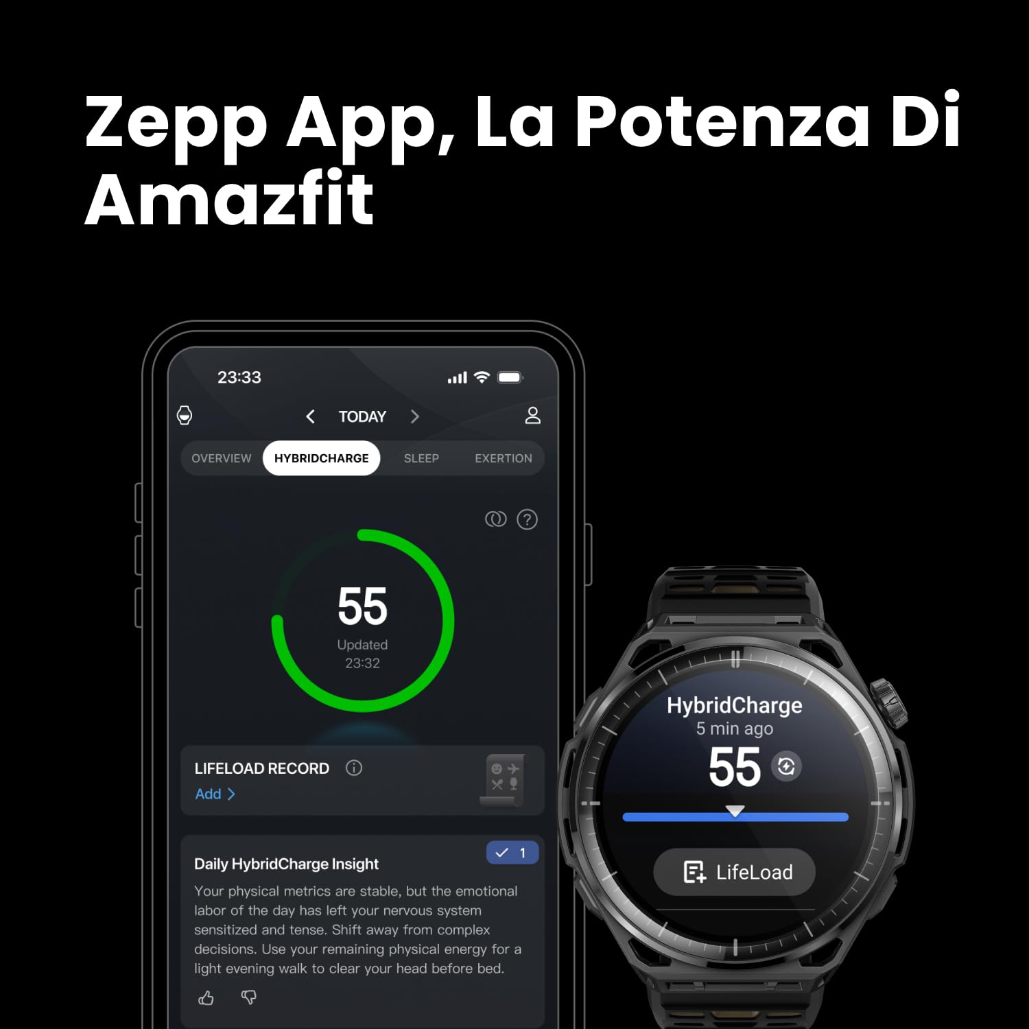 Amazfit Balance 3 Smartwatch GPS 48mm, AMOLED da 1,5" con Vetro Zaffiro, Cassa in Acciaio Inox, NFC, Autonomia fino a 21GG, Torcia, 64GB, Mappe Offline, 10 ATM, 180+ Sport e Fitness Tracker HYROX
