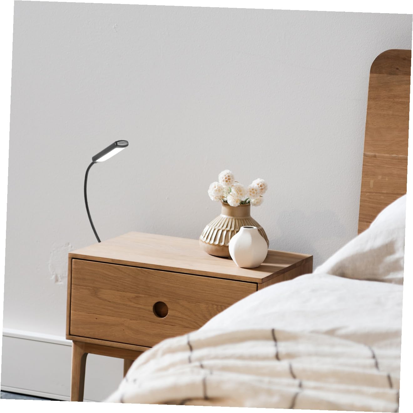 Lampe de Lecture LED Rechargeable à Clip, Noire, Lot de 2