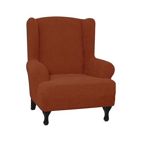 Stretch Wingback Chair Slipcover, 1 Piece Soft Wing Chair Cover