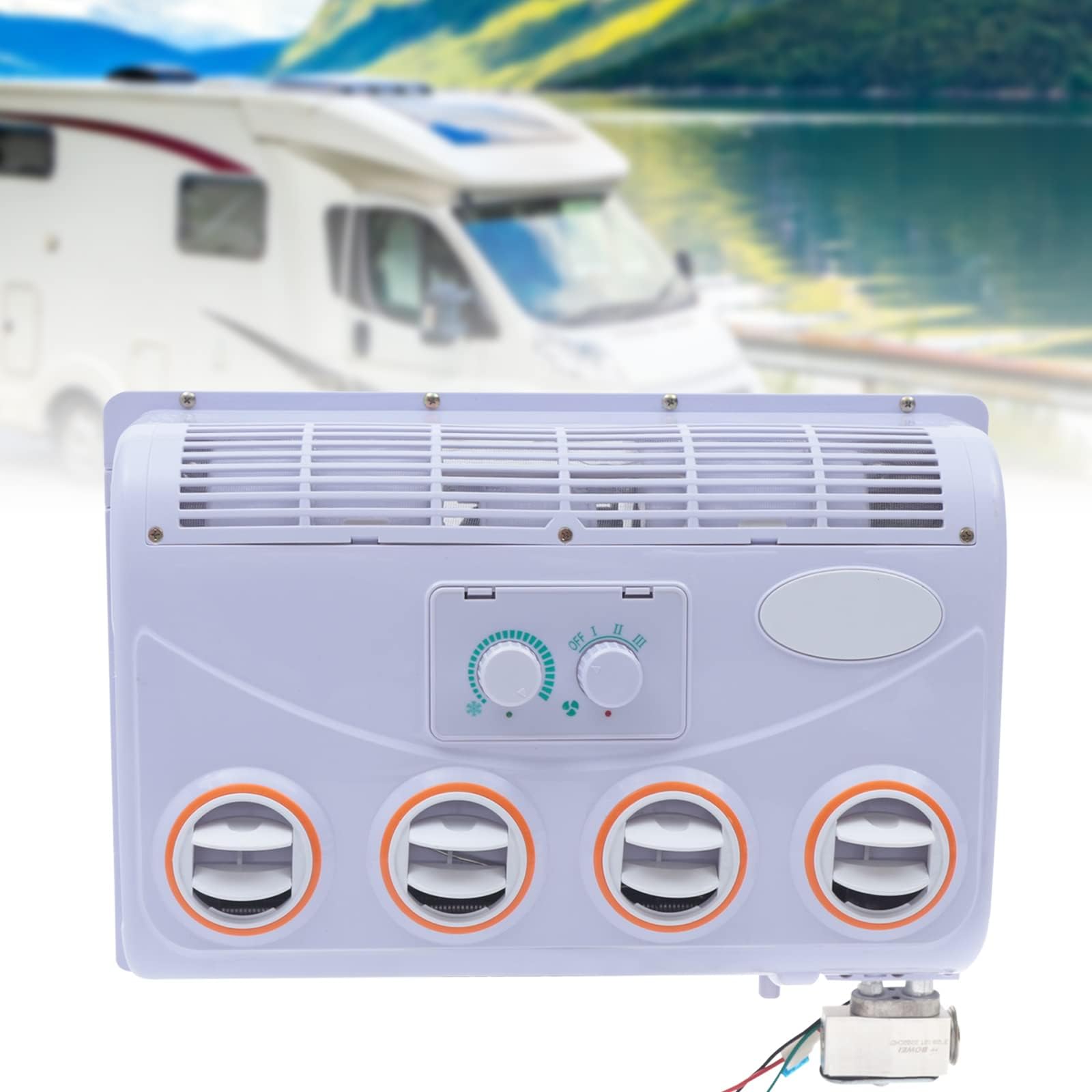 Automotive Air Conditioning Evaporator Assembly, 12V Universal Bus Truck Motorhome Retrofit Evaporator Assembly Air Conditioner 3800rpm
