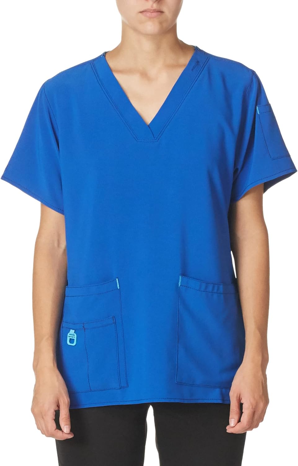 Carhartt Cross-Flex Scrubs for Women, V-Neck Scrub Tops - Image 2