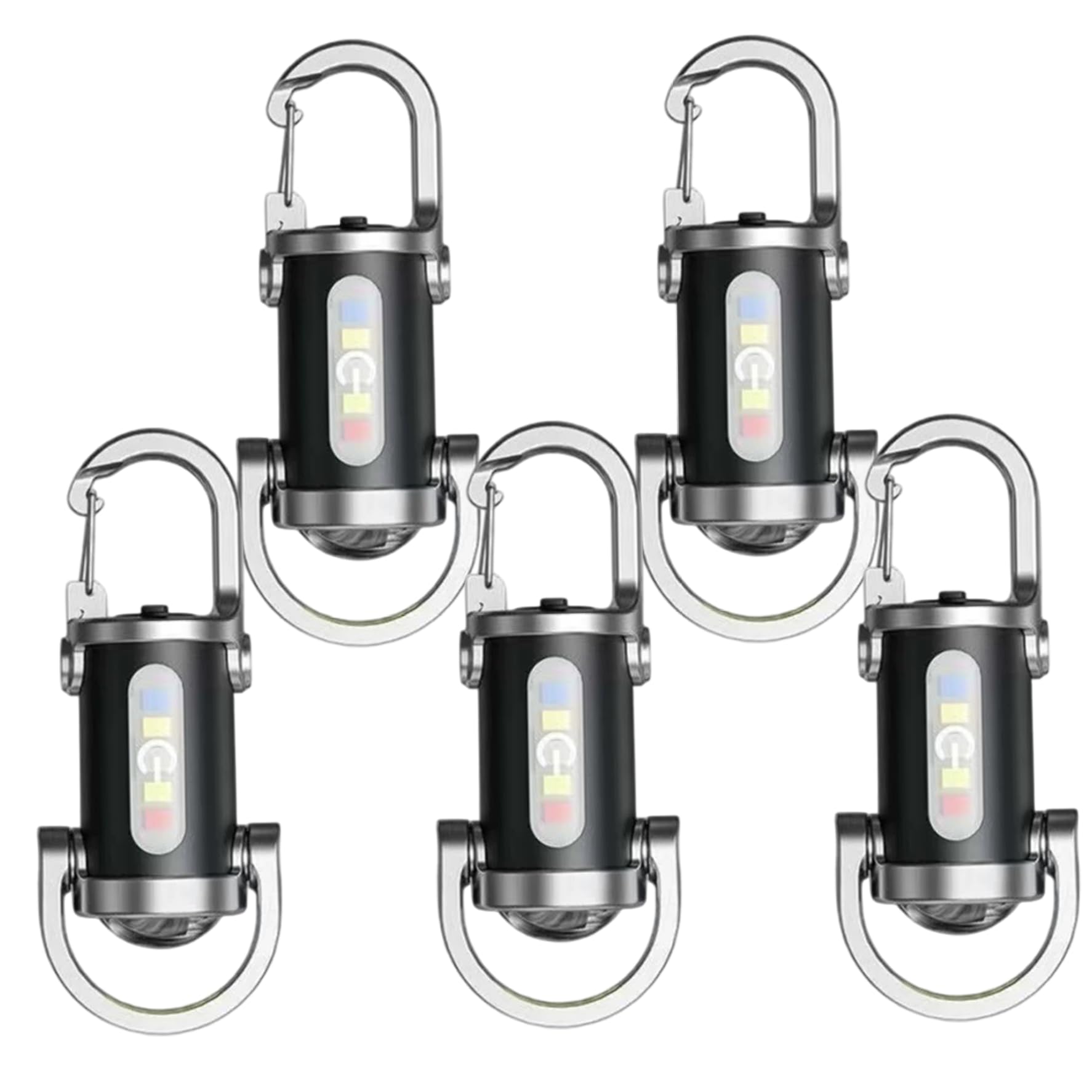 Lampe de poche porte-clés 1200 lumens étanche avec 7 modes d'éclairage