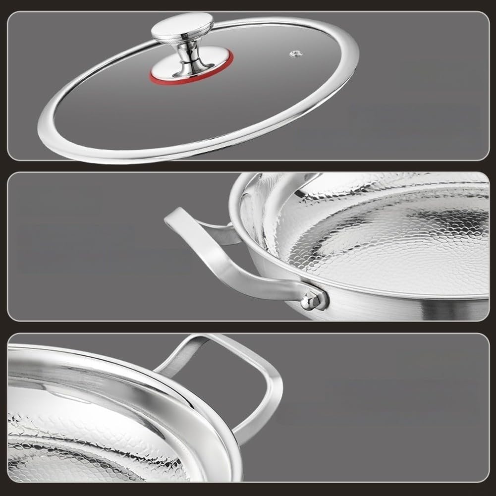 Poêle à Frire pour Steak 30cm Finition pour facile Poêle à Frire(28cm)