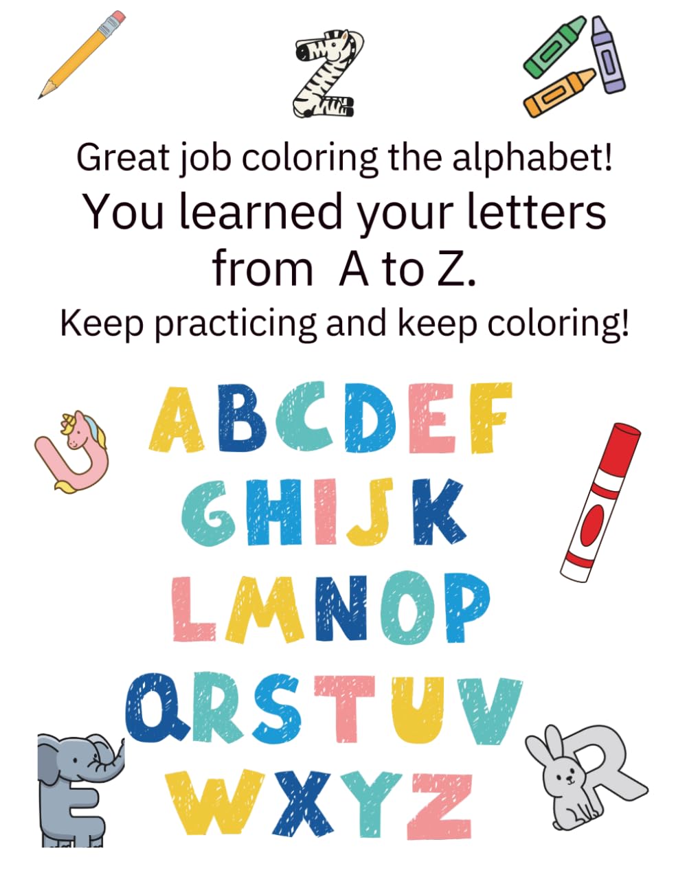 Color the Alphabet! A Fun A–Z Coloring Book for Kids
