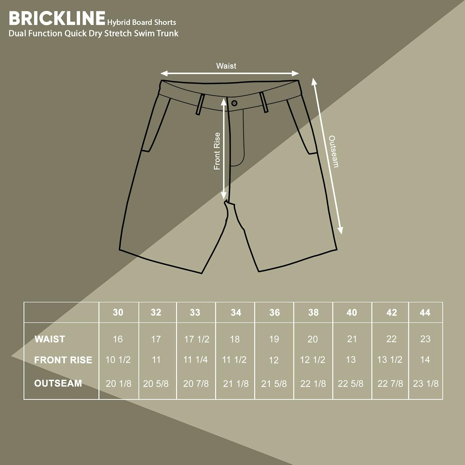 Brickline Mens Shorts for Men, Hybrid Casual Golf Dress Flat Front Quick Dry Stretch Board Shorts, Lightweight Chino Short - Image 6