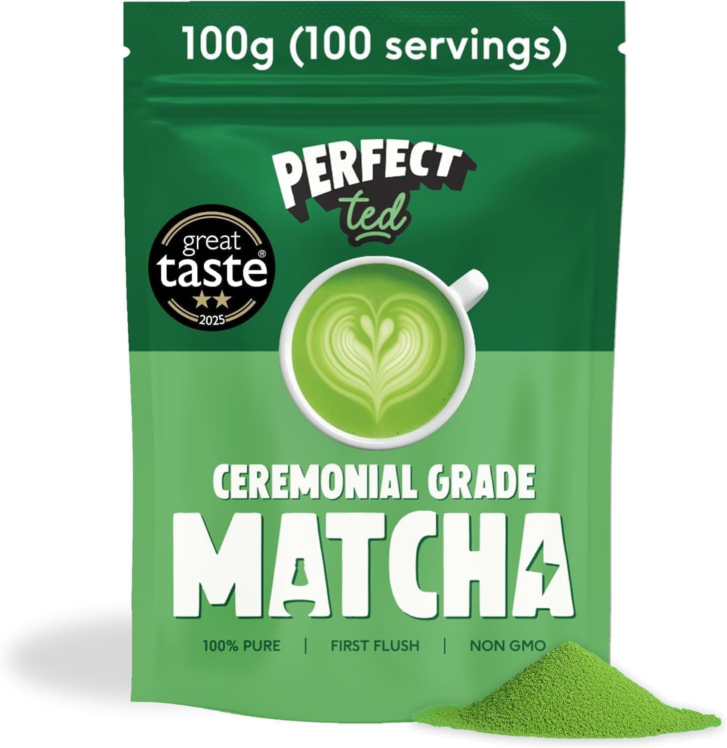 PerfectTed Organic Matcha Powder, Ceremonial Grade Japanese, 30g (30 Servings), Perfect for Lattes & Smoothies | Premium Matcha Fuel | with L-Theanine | Antioxidants | Vegan | Gluten-Free — view 9