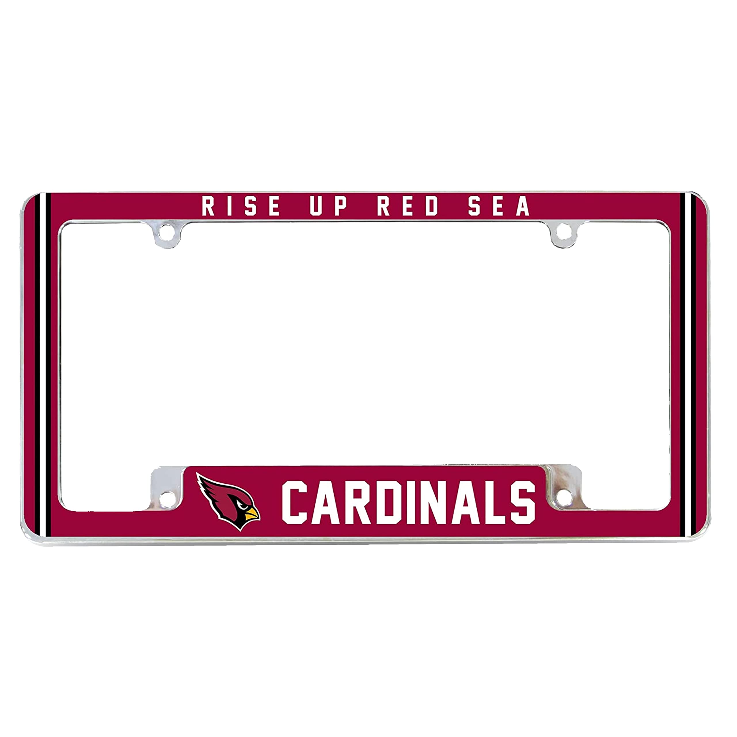 Amazon.com: NFL Arizona Cardinals Rise Up Red Sea Chrome License
