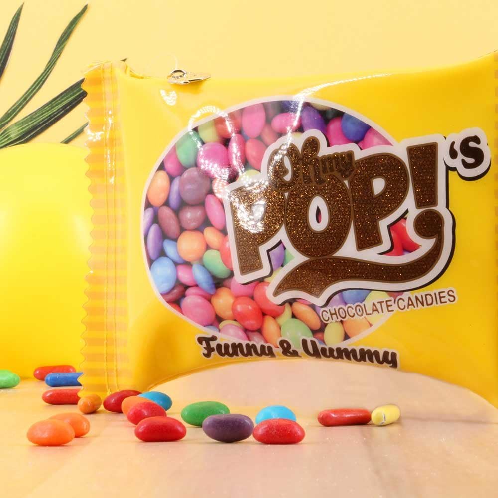 Oh My Pop Unisex_Adult Toiletry Bag Chococandy, Yellow, One Size