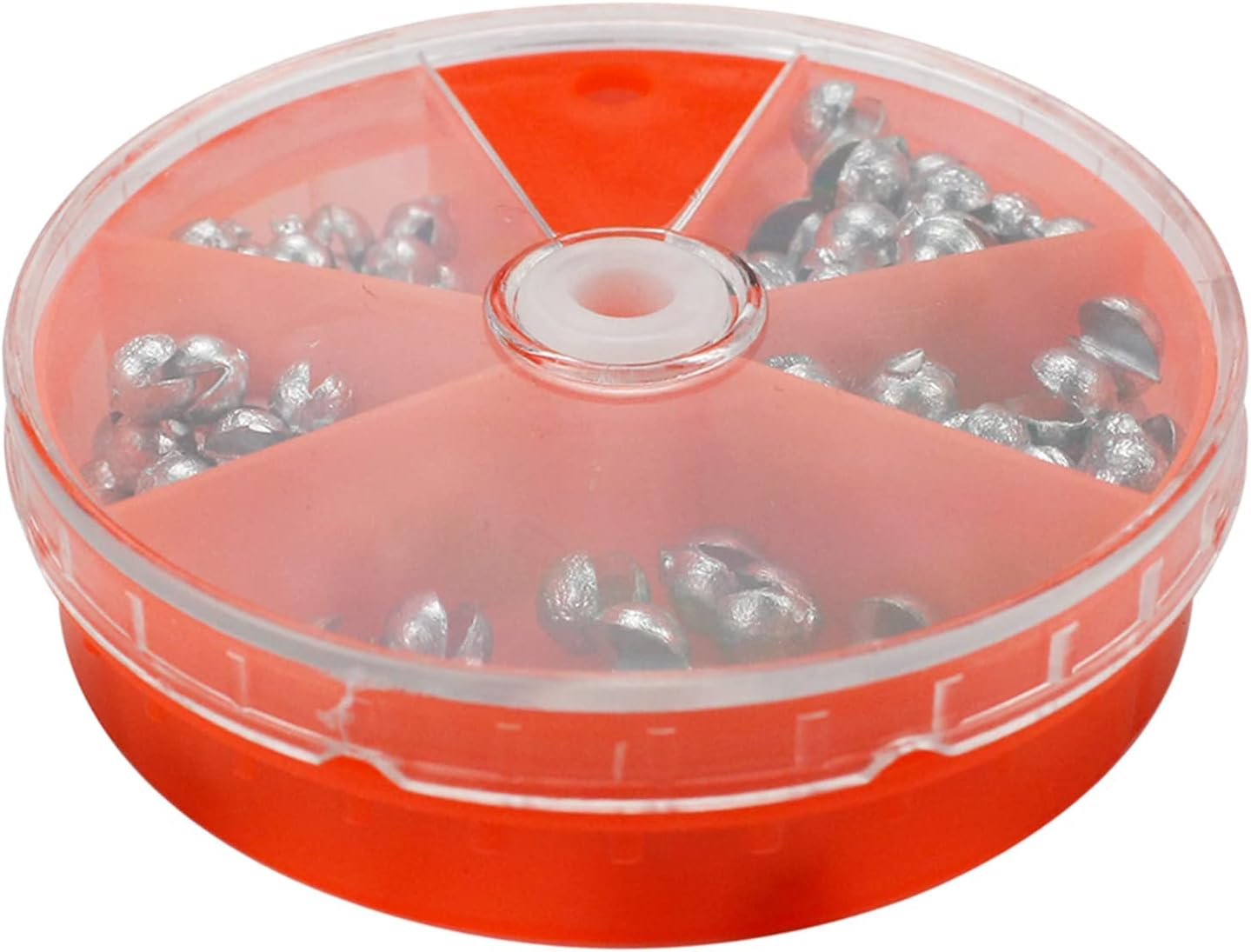 Fishing Weight Sinkers 5 Sizes Weights 1/56 1/35 1/28 1/19 1/14oz 100Pcs Round Split Shot Sinker Removable Egg Lead Assortment : Sports & Outdoors