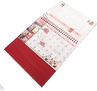 年 卓上スタンドカレンダー 厚手ボード安定感 月別フリップ式 デスクアクセサリー オフィスや学校用 可愛い卓上カレンダー