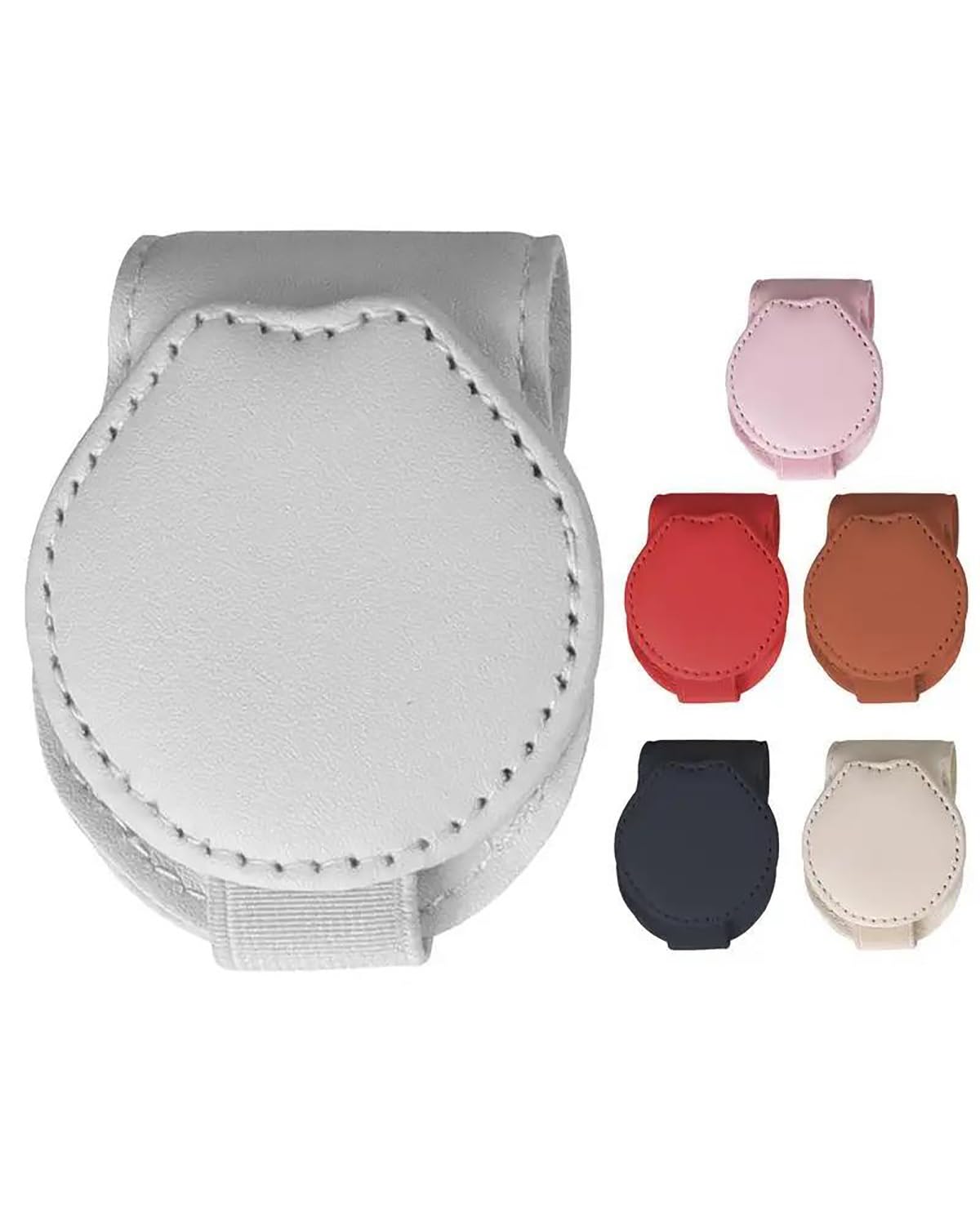 Supporto per Occhiali da Sole Universale per Auto, Clip per Occhiali da Sole, Supporto per Occhiali da Sole Durevole per Carte di Occhiali da Sole, (Marrone)