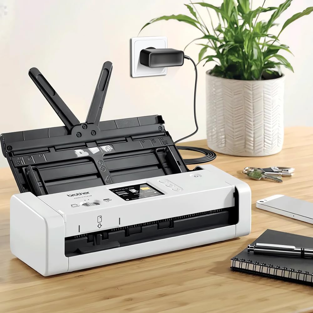 KFD 5V 3A Adaptador de Corriente Cargador para Brother ADS-1190 ADS-1200 ADS-1250W ADS-1300 ADS-1700W Compact Color Desktop Scanner ADS1700WUN1 SA-AD-001 US UU318-0530 Fuente de Alimentación Charger — view 2
