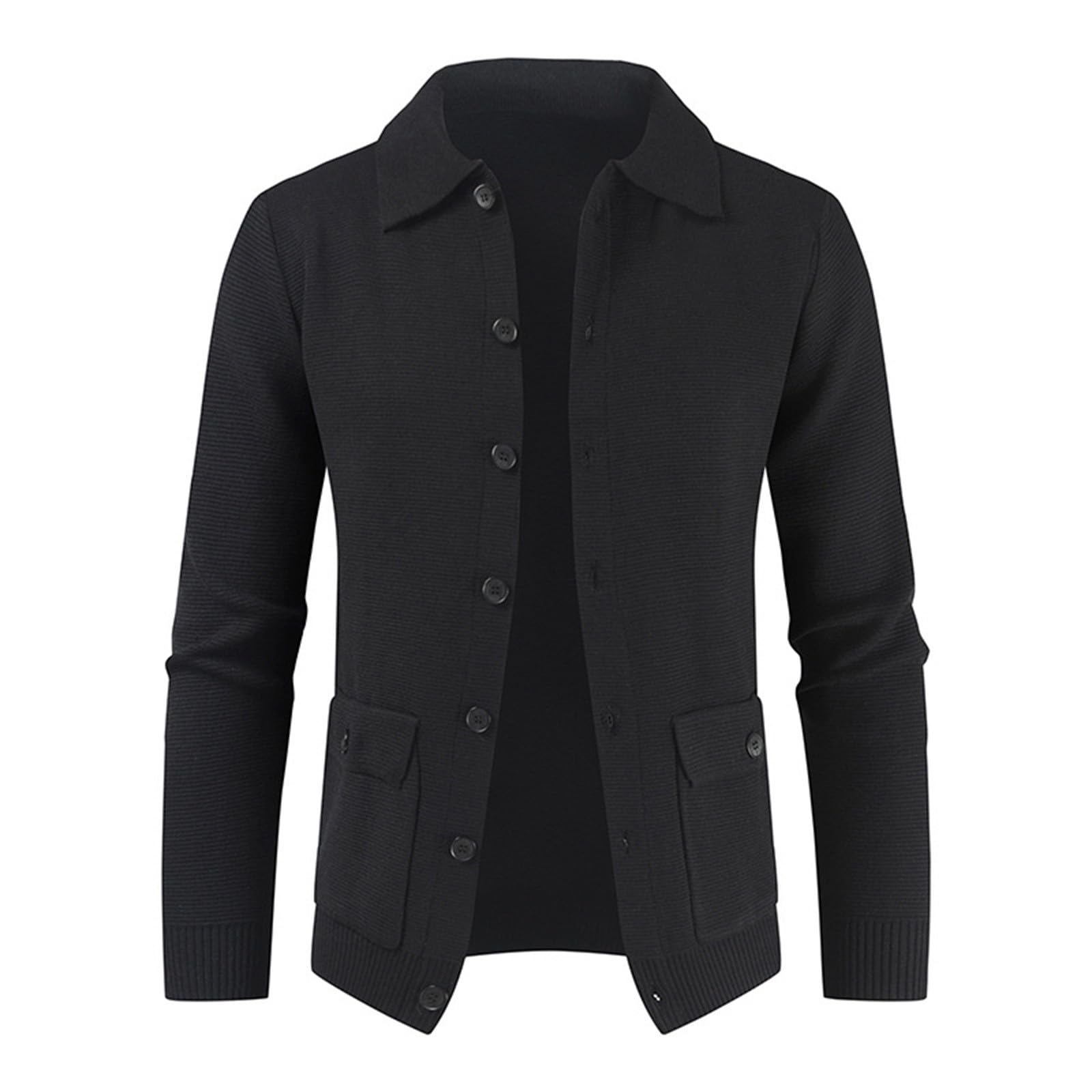 Cárdigan Jersey Hombre Chaqueta de punto casual elegante Caliente Diario ligero Moda Otoño Invierno