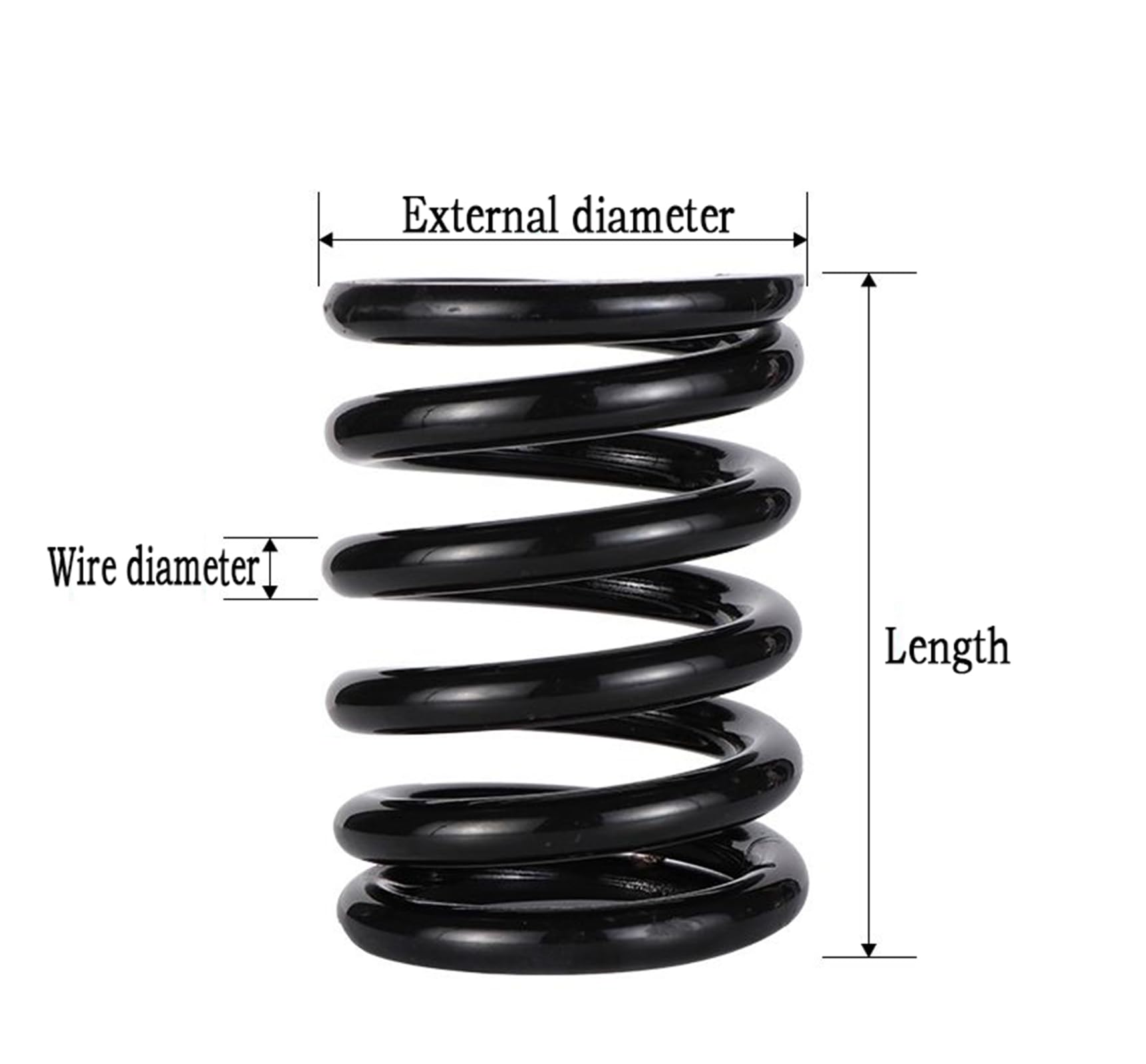 Molle Di Compressione In Acciaio - 2 Pezzi 6x50x90mm Per Attrezzature Fitness E Meccaniche - Foto 10