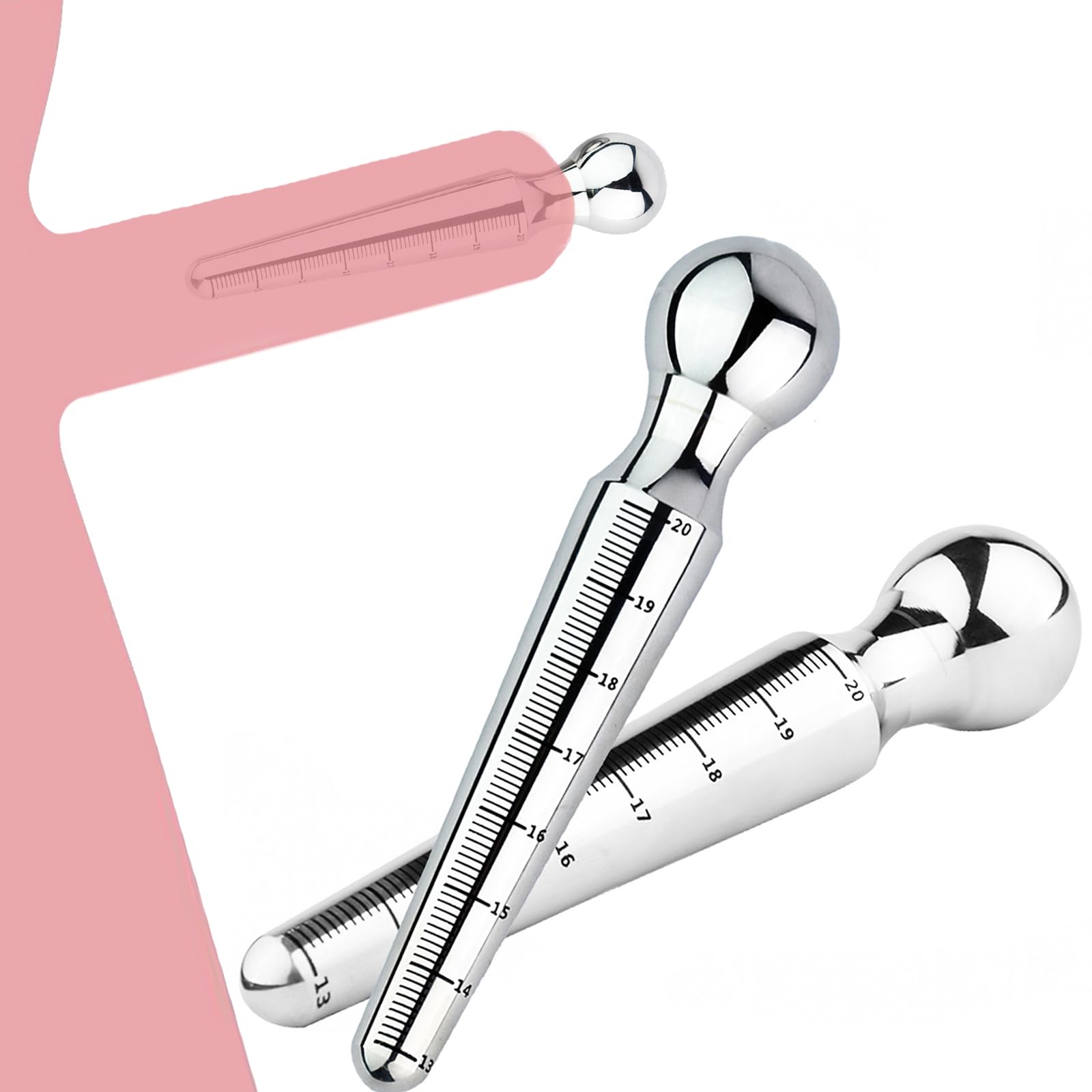 Edelstahl Harnröhren Dilatatoren Metall Penis Plug Urethral Dilator Katheter Harnröhrensonden Harnröhren Stimulation Penis Masturbation Massage Prinzenzepter Sexspielzeug für Männer(S+M+L+XL)