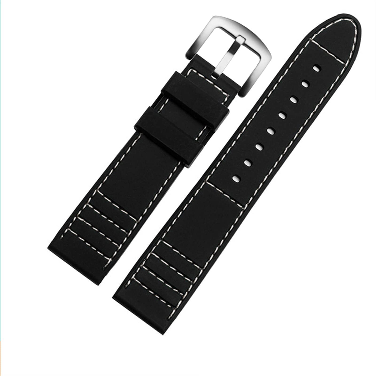 Cinturino più lungo 20mm 22mm silicone sport cinturino subacqueo gomma impermeabile maschio allungato sostituzione cinturino orologio accessorio