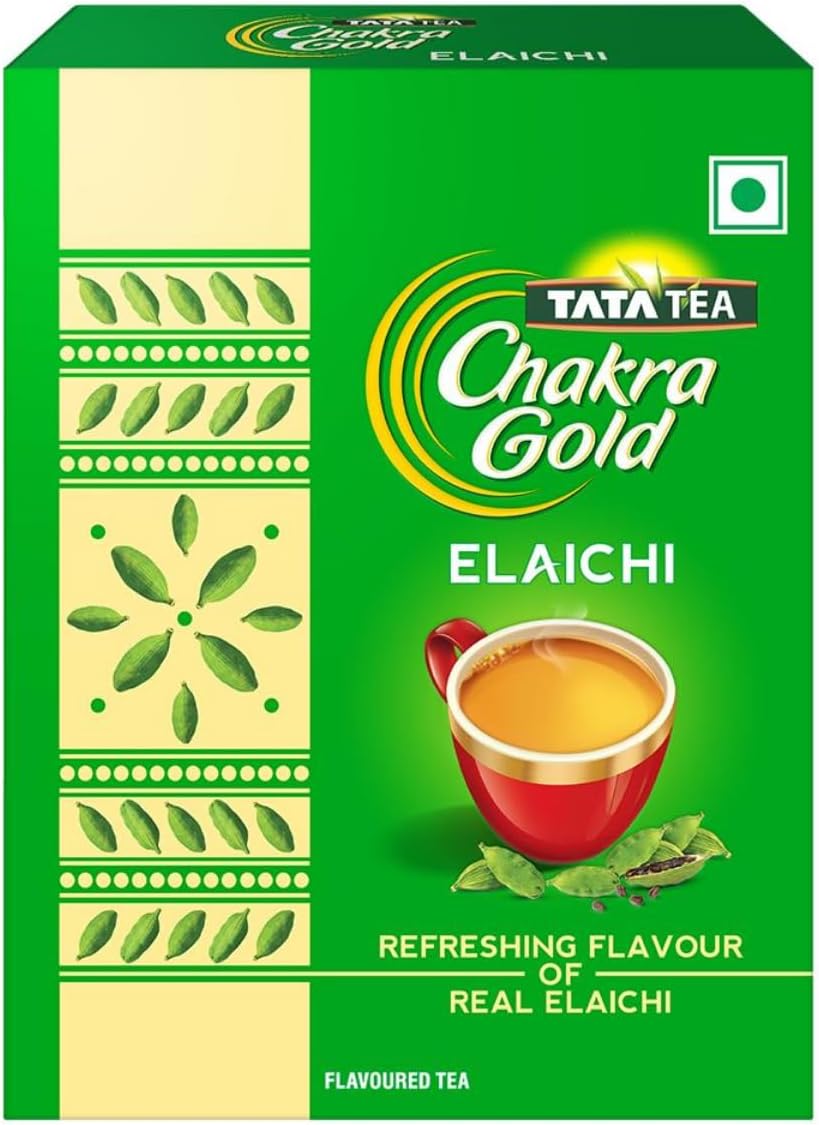 Tata Tea Chakra Gold Elaichi Dust Tea| Refreshing Flavour & Aroma of Real Elaichi |Flavoured Assam Tea | 250 Gm
