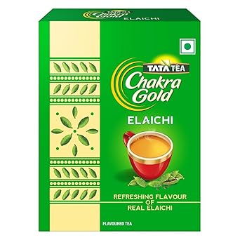 Tata Tea Chakra Gold Elaichi Dust Tea| Refreshing Flavour & Aroma of Real Elaichi |Flavoured Assam Tea | 250 Gm - image, photos