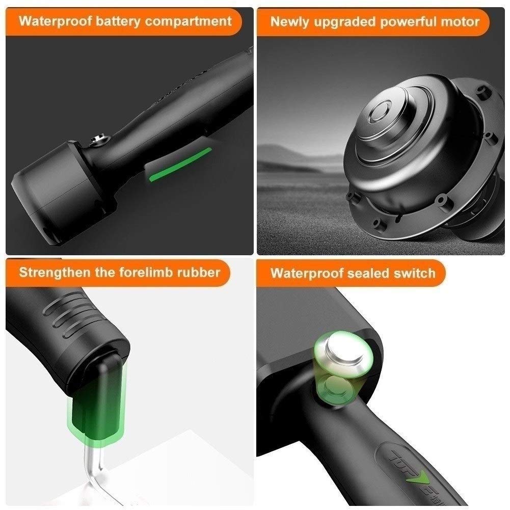 Máquina eléctrica para Azulejos, Herramienta vibratoria para Azulejos, Paleta ultraflexible para Acabado de Yeso, Herramienta Manual para Acabado de Acero Inoxidable, con Mango de Agarre Suave, Azul