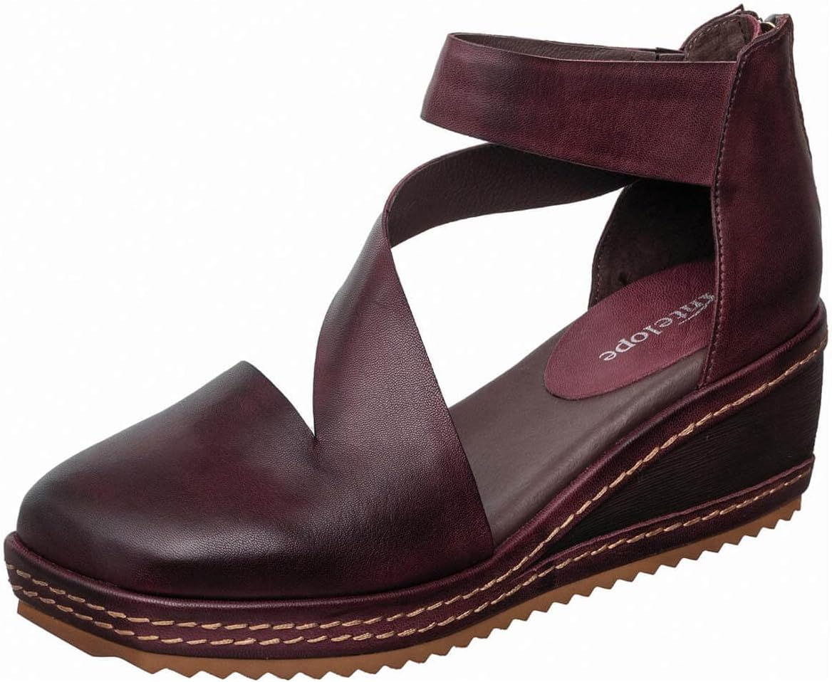Antelope Women's Leather Wedge Mules - Suki