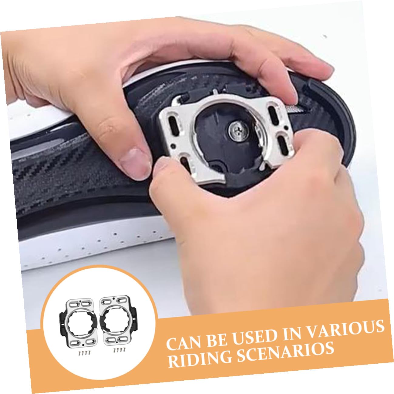 2pezzi Tacchette Per Bici Da Strada Sgancio Rapido Accessori Per Scarpe Da Ciclismo Copriscarpe Per Bicicletta Copritacchette Per Bicicletta Fermo Per Movimento Bici Adattatore Per