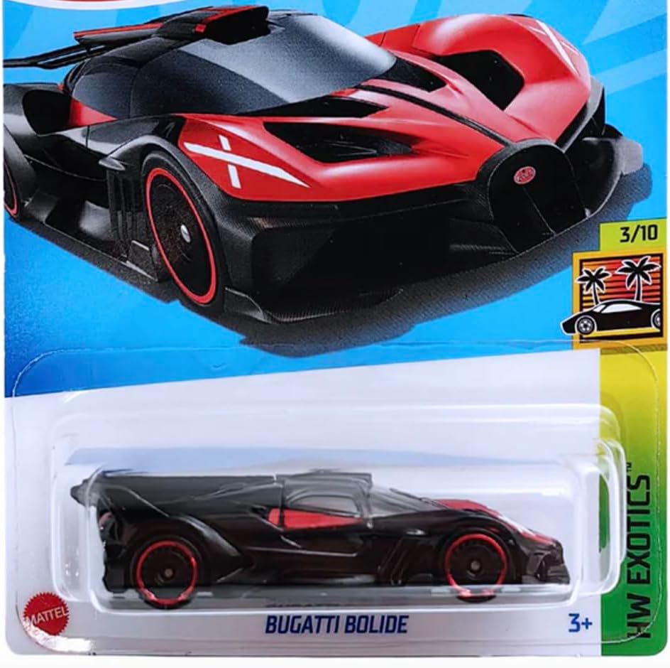 1:64 Scale Bugatti Bolide HW Exotics for Ages 3 and Up (Red)