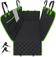 Capa Pet Impermeável para Carro – 4 em 1 com Proteção Total, Antiderrapante, Acolchoada e com Cinto de Segurança | Para Cães e Gatos (Verde)