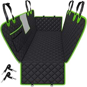 Capa Pet Impermeável para Carro – 4 em 1 com Proteção Total, Antiderrapante, Acolchoada e com Cinto de Segurança | Para Cães e Gatos (Verde)