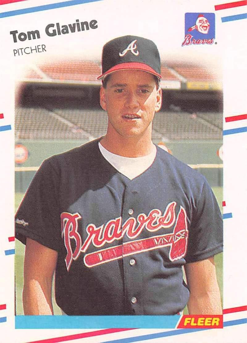 1988 Fleer #539 Tom Glavine NM-MT RC Rookie Atlanta Braves Baseball Thumbnail