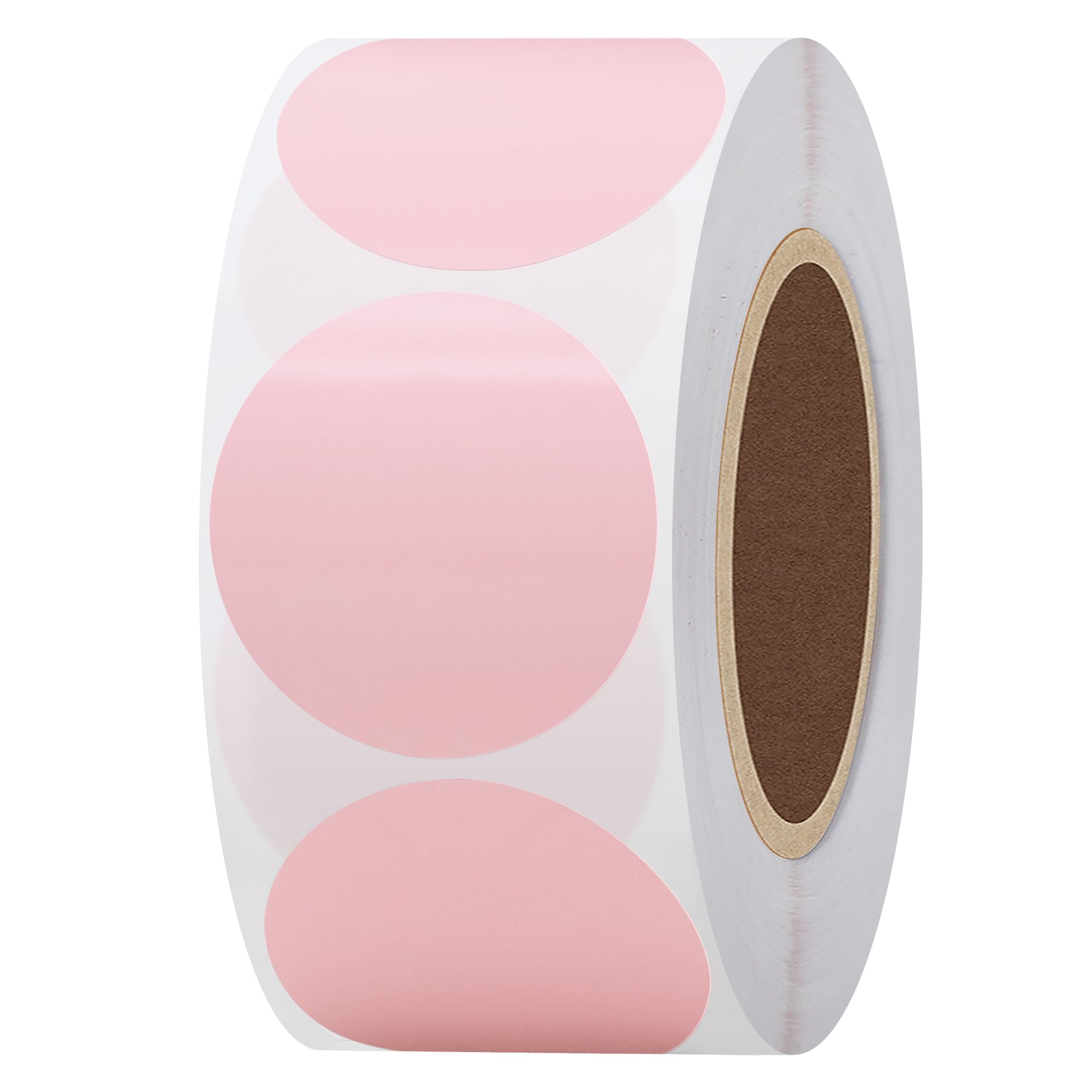 Hylabelest Round Direct Thermal Labels for UPC Barcodes Self-Adhesive Address Shipping Thermal Stickers (Pink, 1.5 inch) โ image 1
