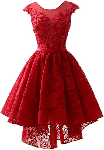 red dress with sleeves knee length