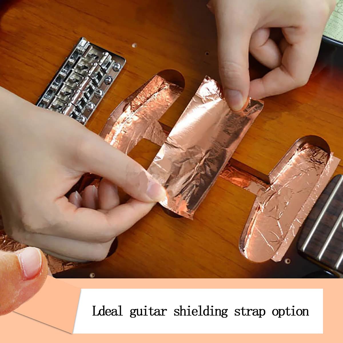 CCHUIXI Copper foil Tape, (1/2 ” x 66ft) Double Sided Conductive, for Guitar Muffling, EMI Shielding, Crafts, Motor Coils, Grounding