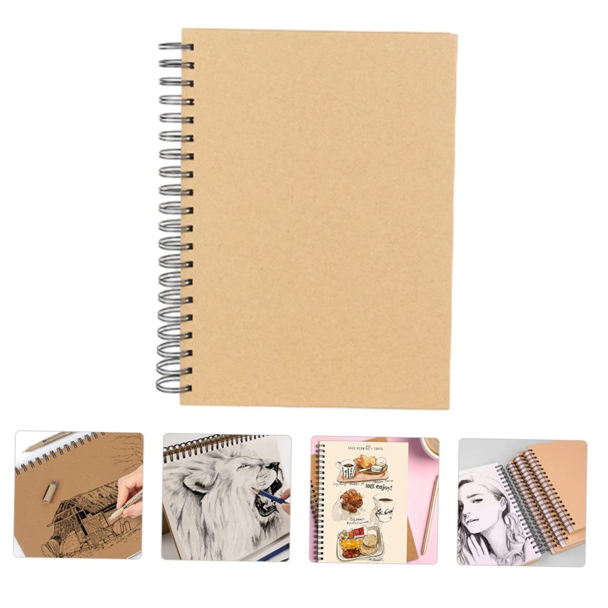Skizzenbuch mit Dickem Papier und Sicheren Seiten Zeichenblock aus Papier für Zeichnen und Kreatives Schreiben für Schüler und Künstler