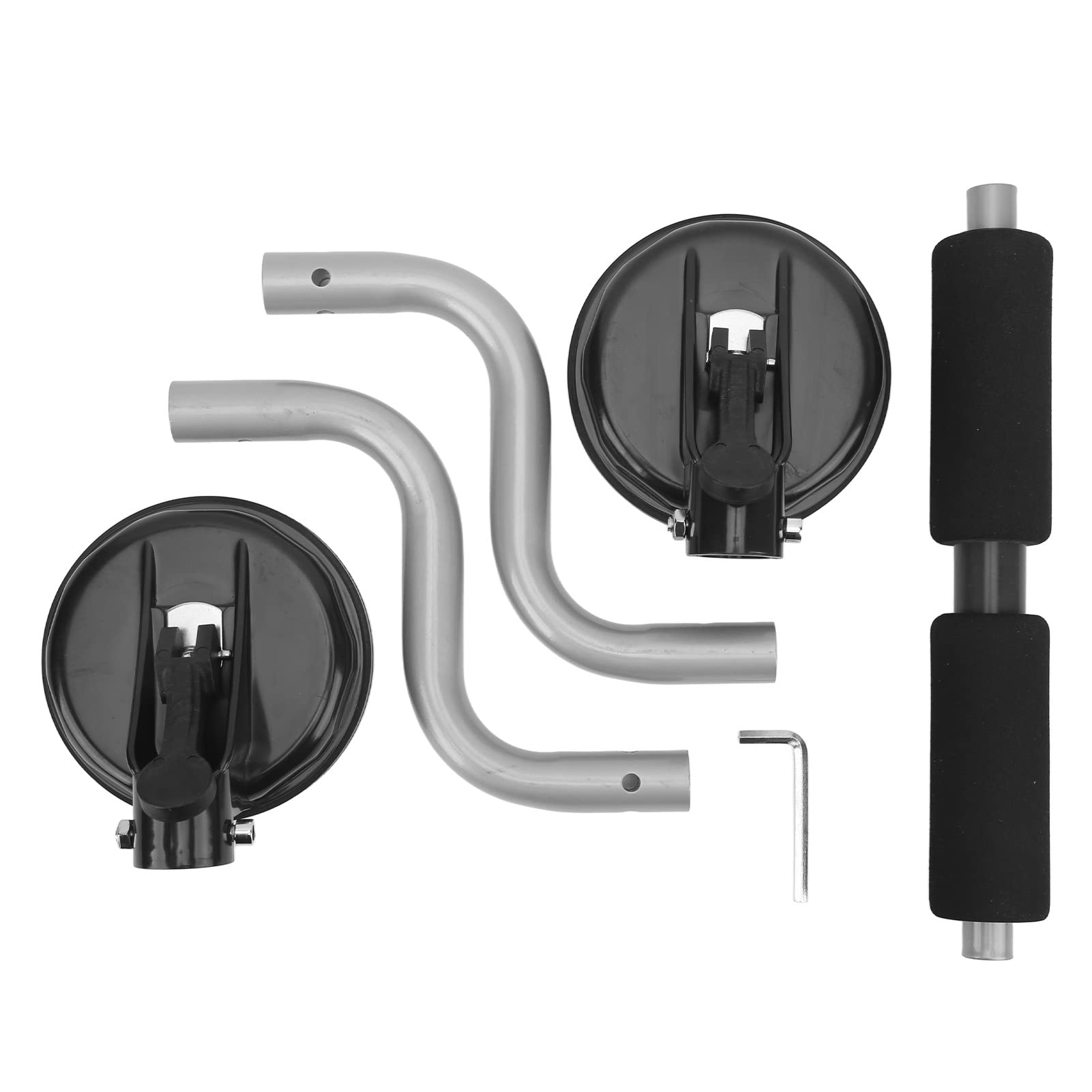 EIMSOAH Kayak Roller Loader Lift Assist with Suction Cup Multipurpose Mount for Cars Easy to Assemble Silver kayak loader assist kayak assist loader Kayak Hardware