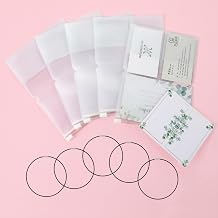 Clear Zipper Pocket for Travelers Notebook 5 Pcs Passport Size Insert Refill Pack Plastic Traveler Notebook Insert with 5 Elastic Bands Clear Zippers Pockets for Card Passport Document7.28 x 5.1"