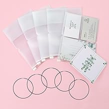 5 Pcs Zipper Pocket for Travelers Notebook Clear Zipper Pocket Refill Pack Plastic Traveler Notebook Insert with 5 Elastic Bands PVC Clear File Zippers Pockets for Card Passport Document(7.28 x 5.1)