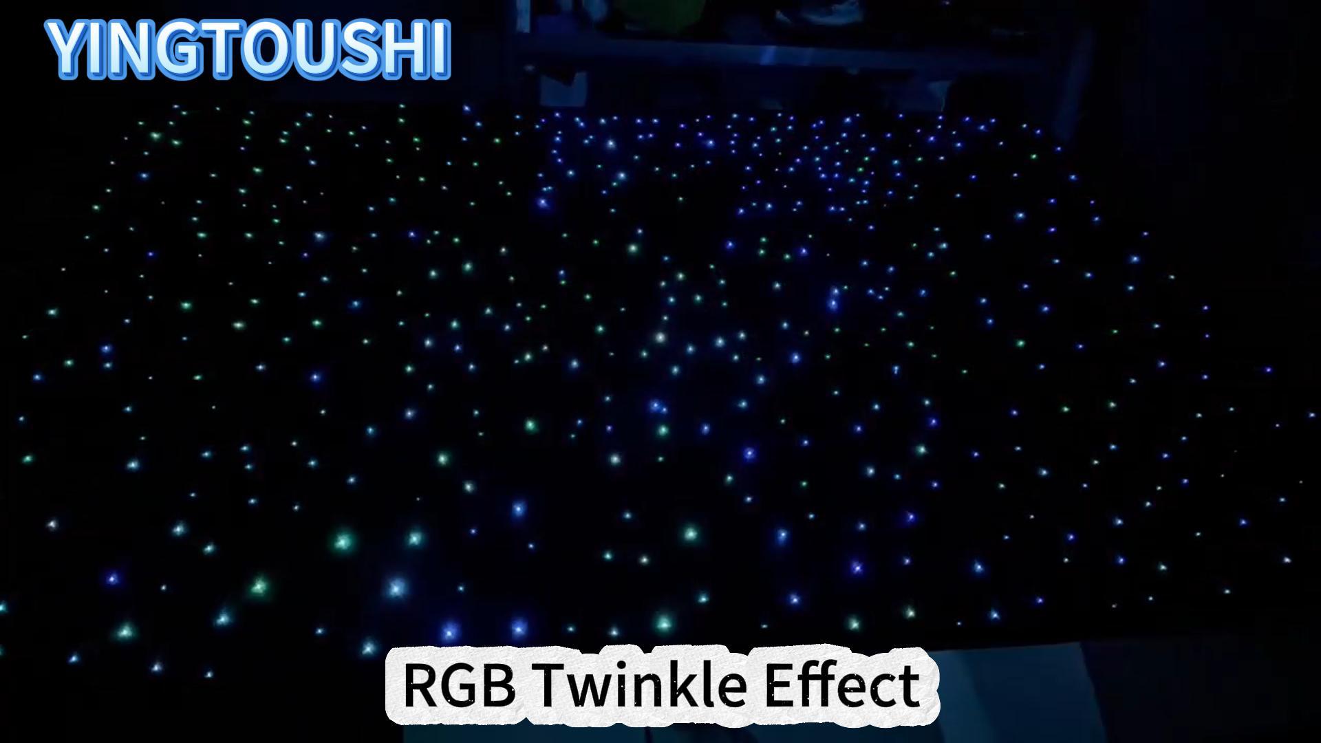 Image of Twinkle Headliner Star Light Kit,1200Pcs*0.03in*9.8ft Ceiling Fiber Optic Lights with Meteor Shooting Star Effect Music Mode RGBW Sound Activated for Car Roof Home Ceiling